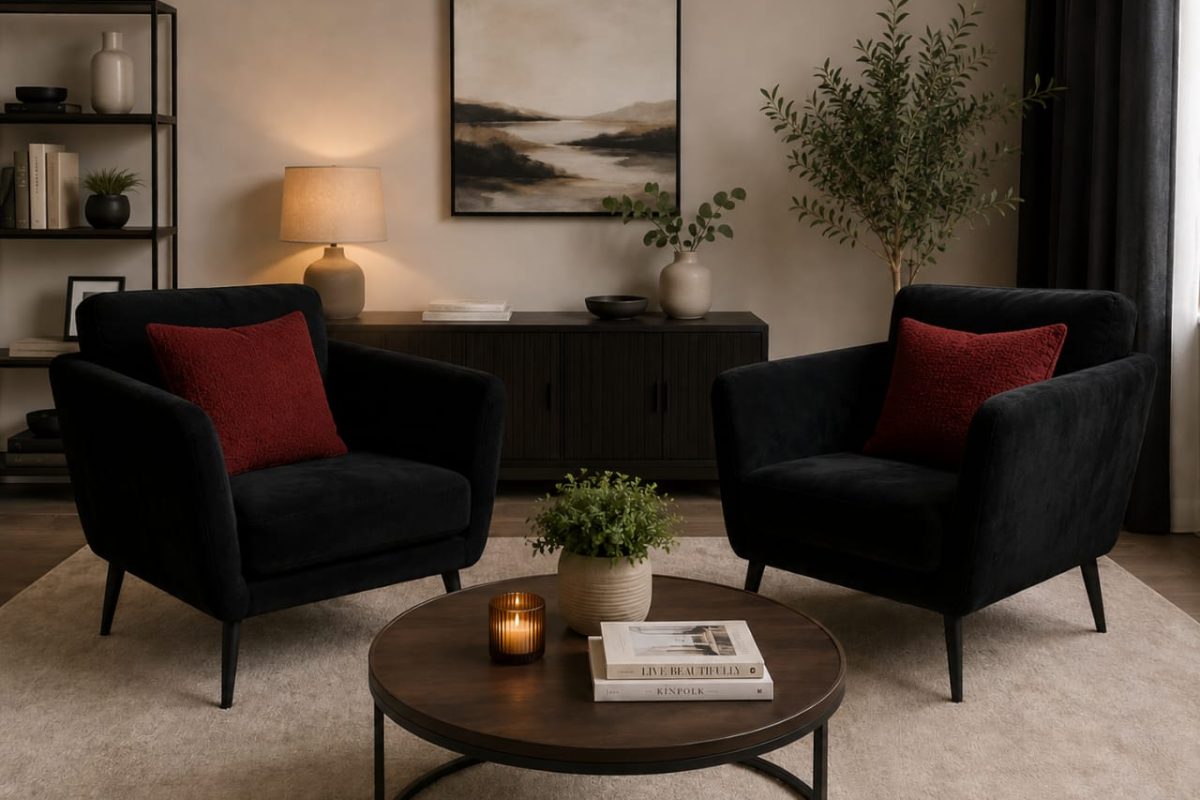 Accent Tub Chair Modern Upholstered-1